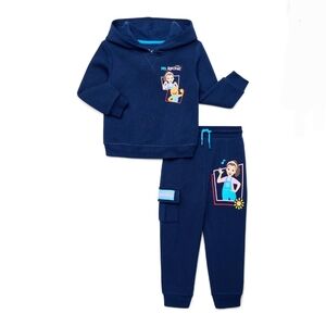 Ms. Rachel Toddler Boys Graphic Hoodie and Jogger Pants Set, 2-Piece